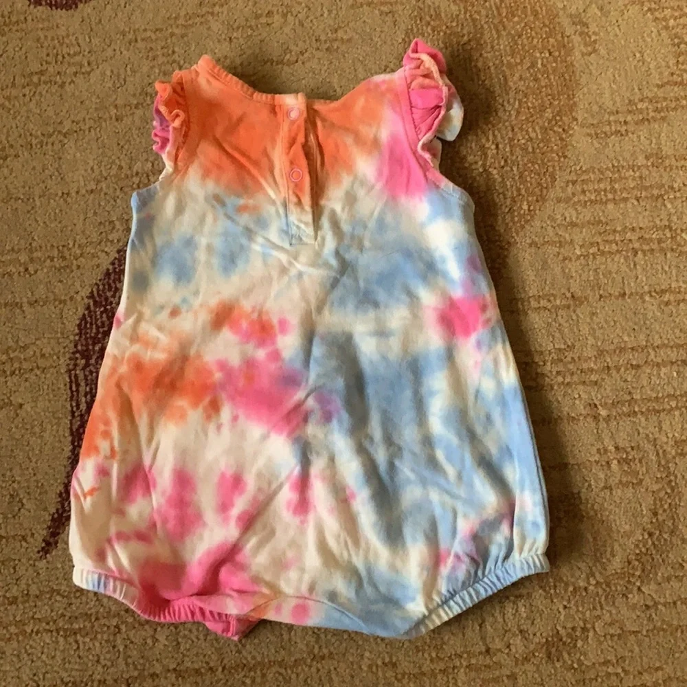 Butter Super Soft Onesie Tie Dye Dove Romper